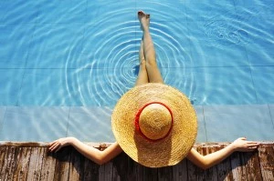 pool lounging-istock